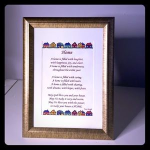 Picture Frame with Home saying  🏠